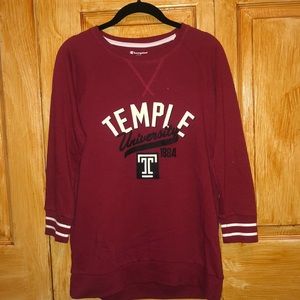 Temple university women’s crew neck